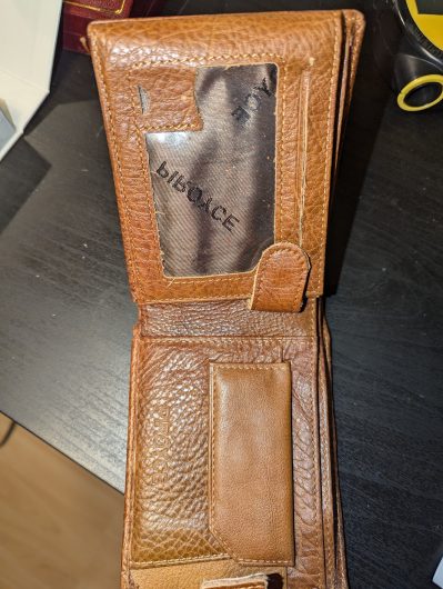 Leather dragon wallet