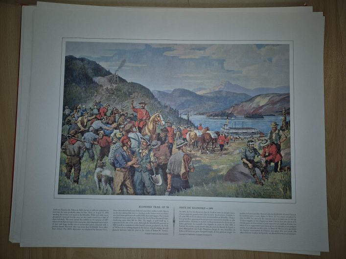 Set of 20 Canadian history prints