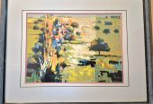 Claude Fauchère “Untitled” Fine Art Serigraph 18 x 23 inch frame