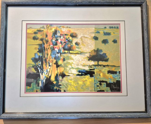 Claude Fauchère “Untitled” Fine Art Serigraph 18 x 23 inch frame