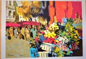 Claude Fauchère “Untitled” Limited Edition Fine Art Serigraph 12.5 x 16.5 inches