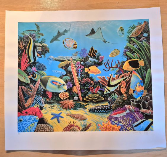 Charles Lynn Bragg “Rescue the Reef” 25 x 28 inches Fine Art Limited Edition Print