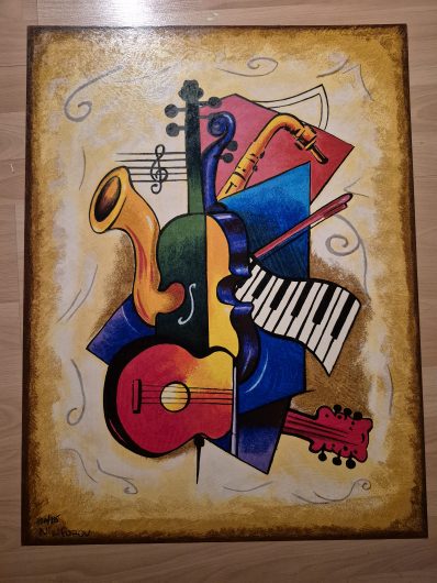 Yuri Nikiforov “Musical Symphony” Fine Art Serigraph 20.5 x 27 inches