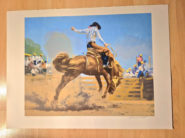 Frank Wootton “Bucking Bronco” Lithograph